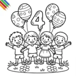 Kleurplaat Welkom In Groep 4 thumbnail