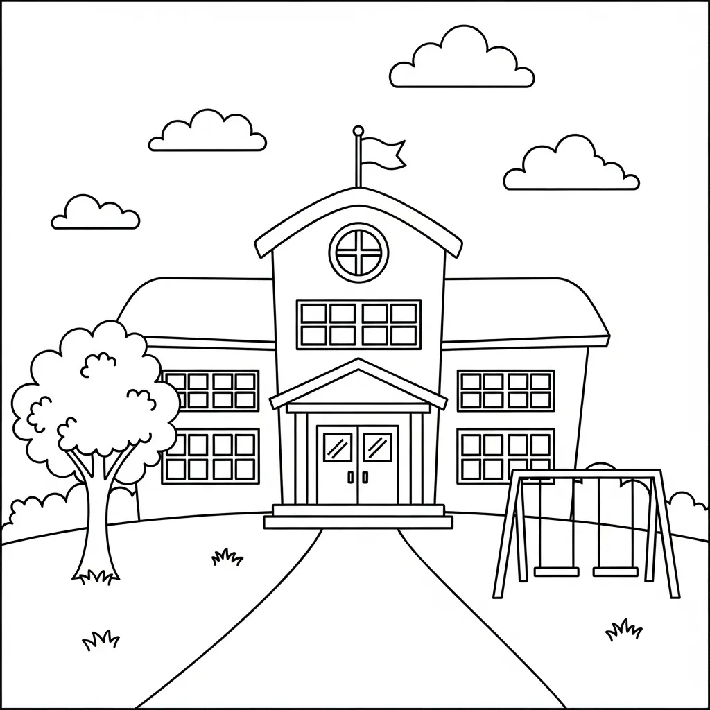 Kleurplaat Welkom Op School 12