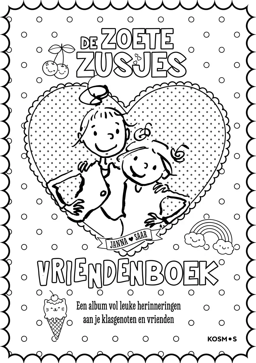 Kleurplaat Zoete Zusjes 2