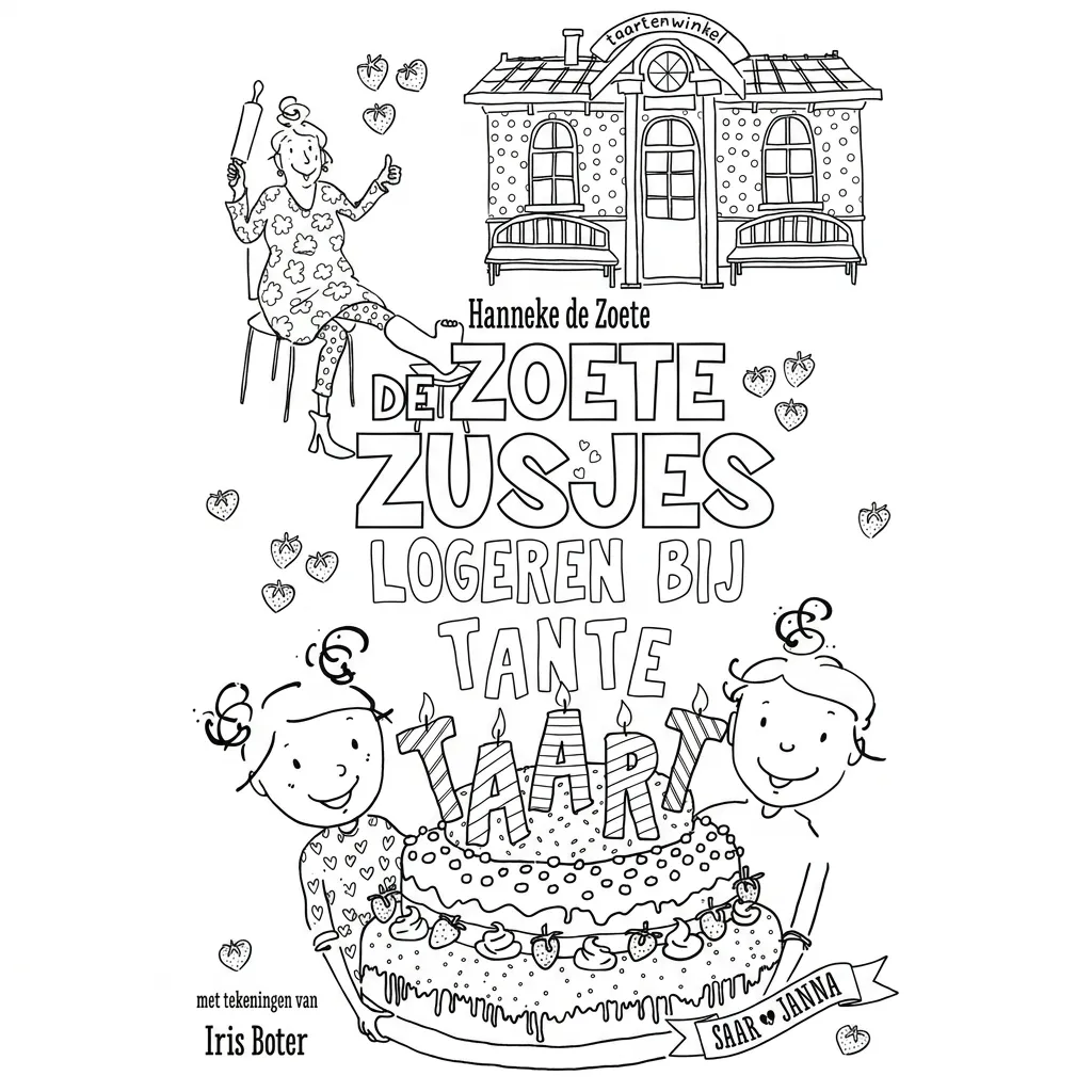 Kleurplaat Zoete Zusjes 12