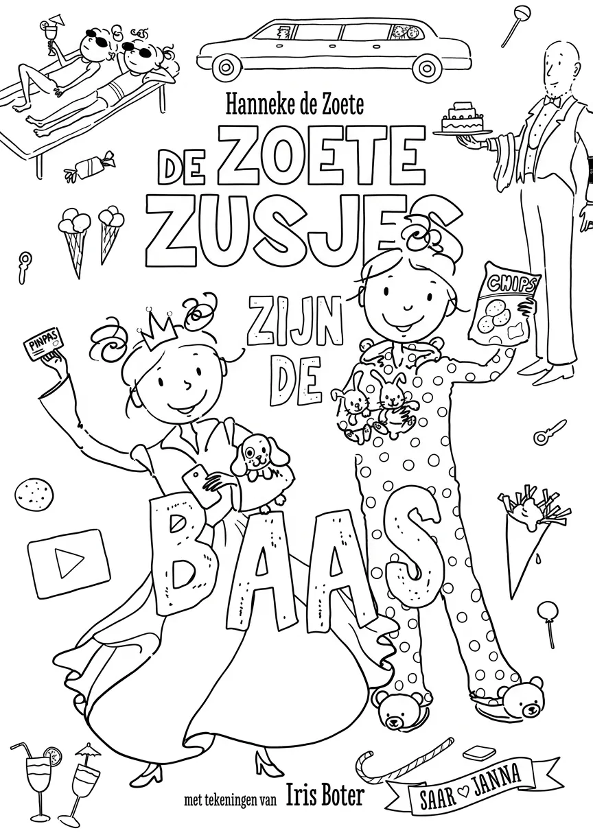 Kleurplaat Zoete Zusjes 15