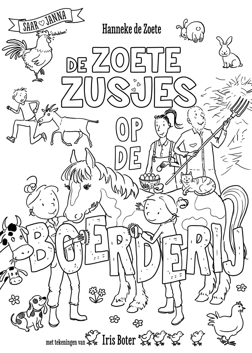 Kleurplaat Zoete Zusjes 5