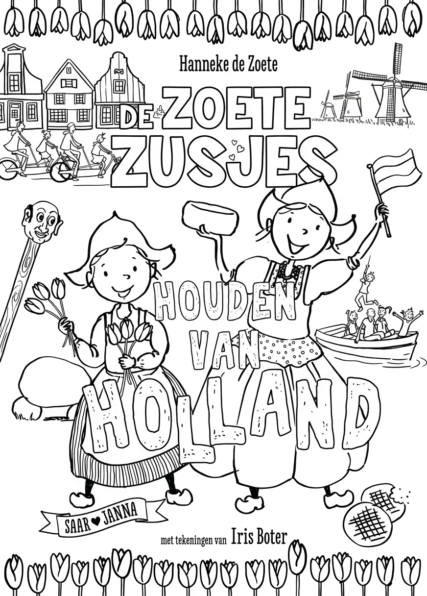Kleurplaat Zoete Zusjes 6