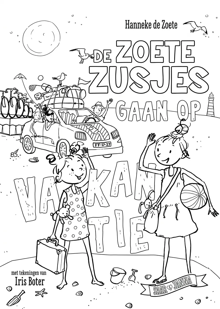 Kleurplaat Zoete Zusjes 8