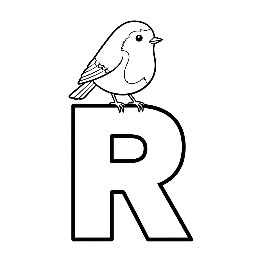 Letter R-dieren kleurplaat 20 Letter R dieren kleurplaat 12