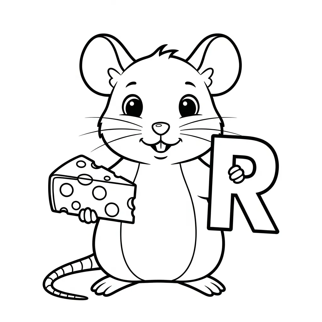 Letter R-dieren kleurplaat 10 Letter R dieren kleurplaat 2