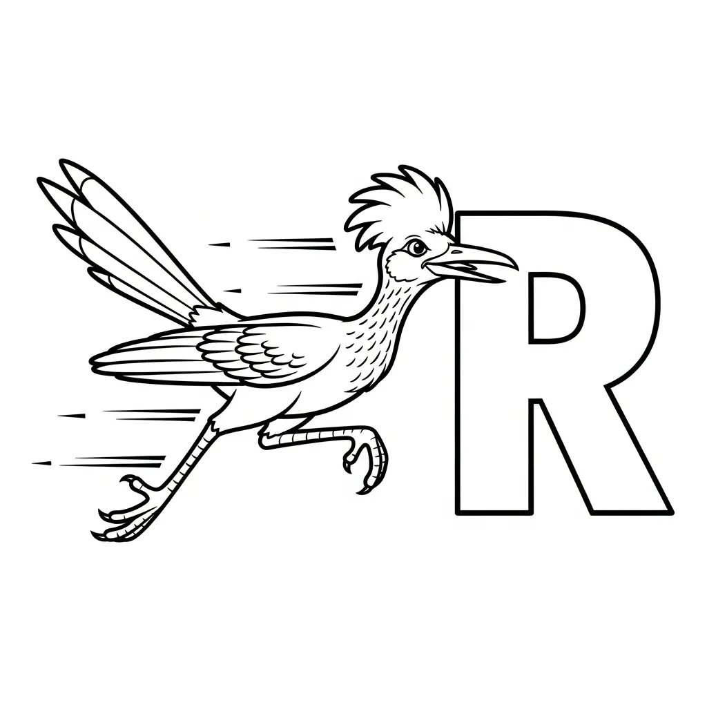 Letter R-dieren kleurplaat 14 Letter R dieren kleurplaat 6