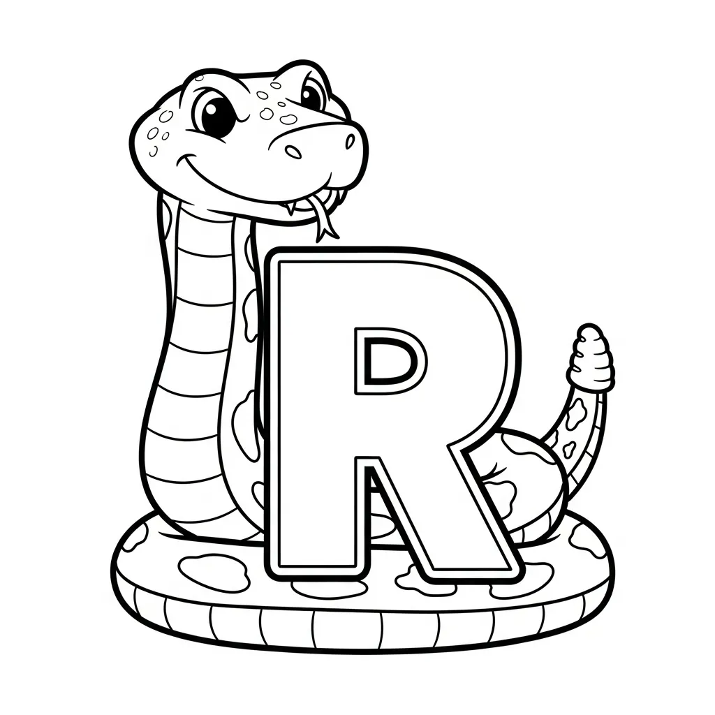 Letter R-dieren kleurplaat 15 Letter R dieren kleurplaat 7