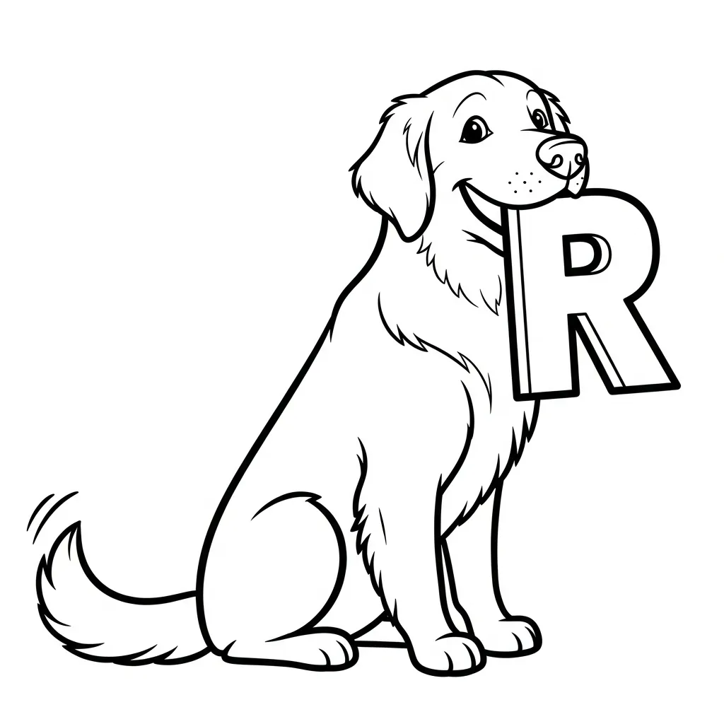 Letter R-dieren kleurplaat 18 Letter R dieren kleurplaat 10