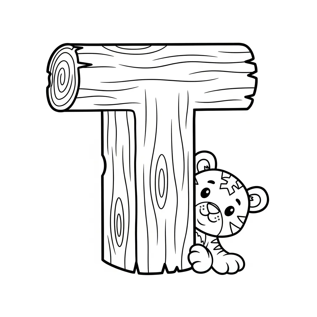 Letter T-dieren kleurplaat 11 Letter T dieren kleurplaat 3