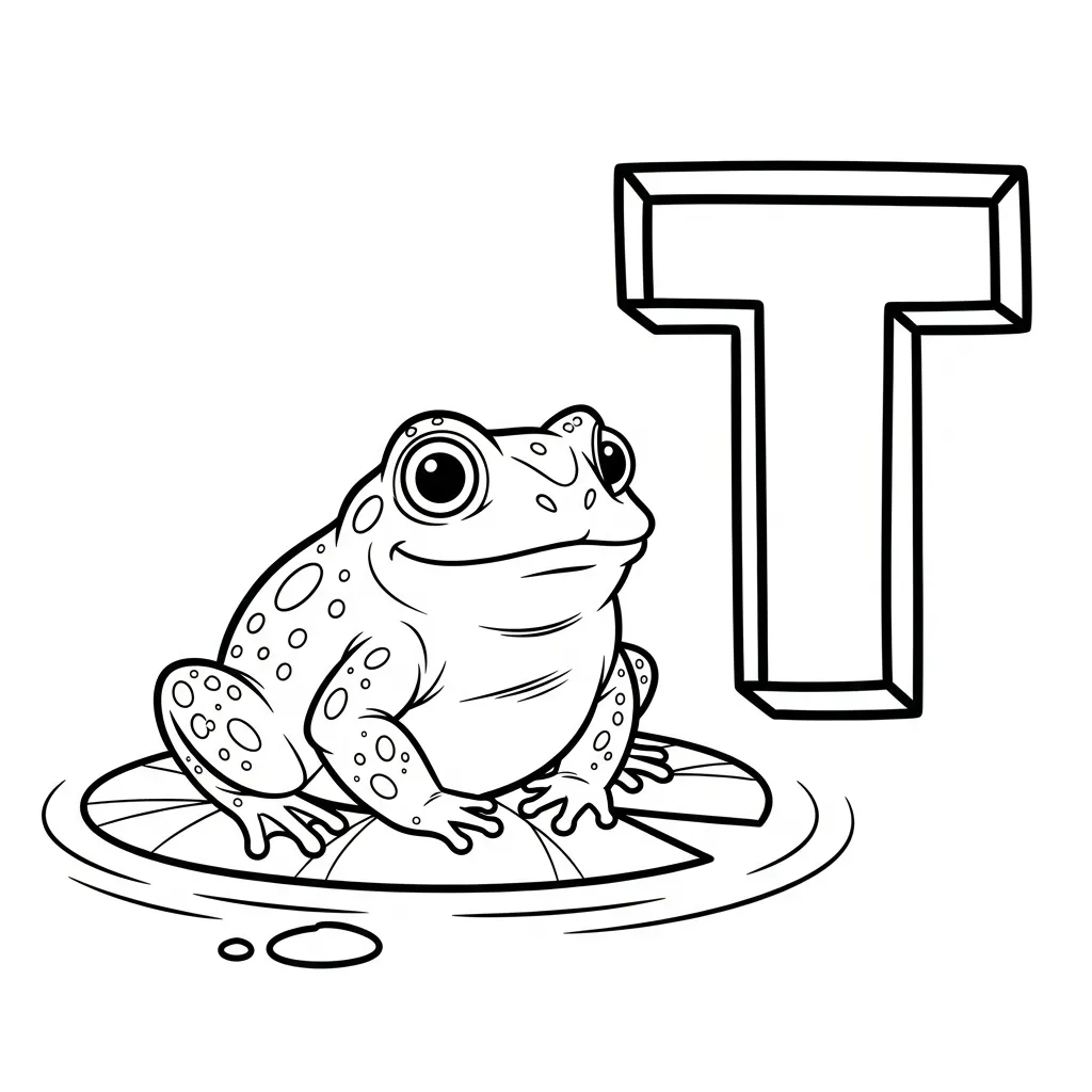 Letter T-dieren kleurplaat 15 Letter T dieren kleurplaat 7