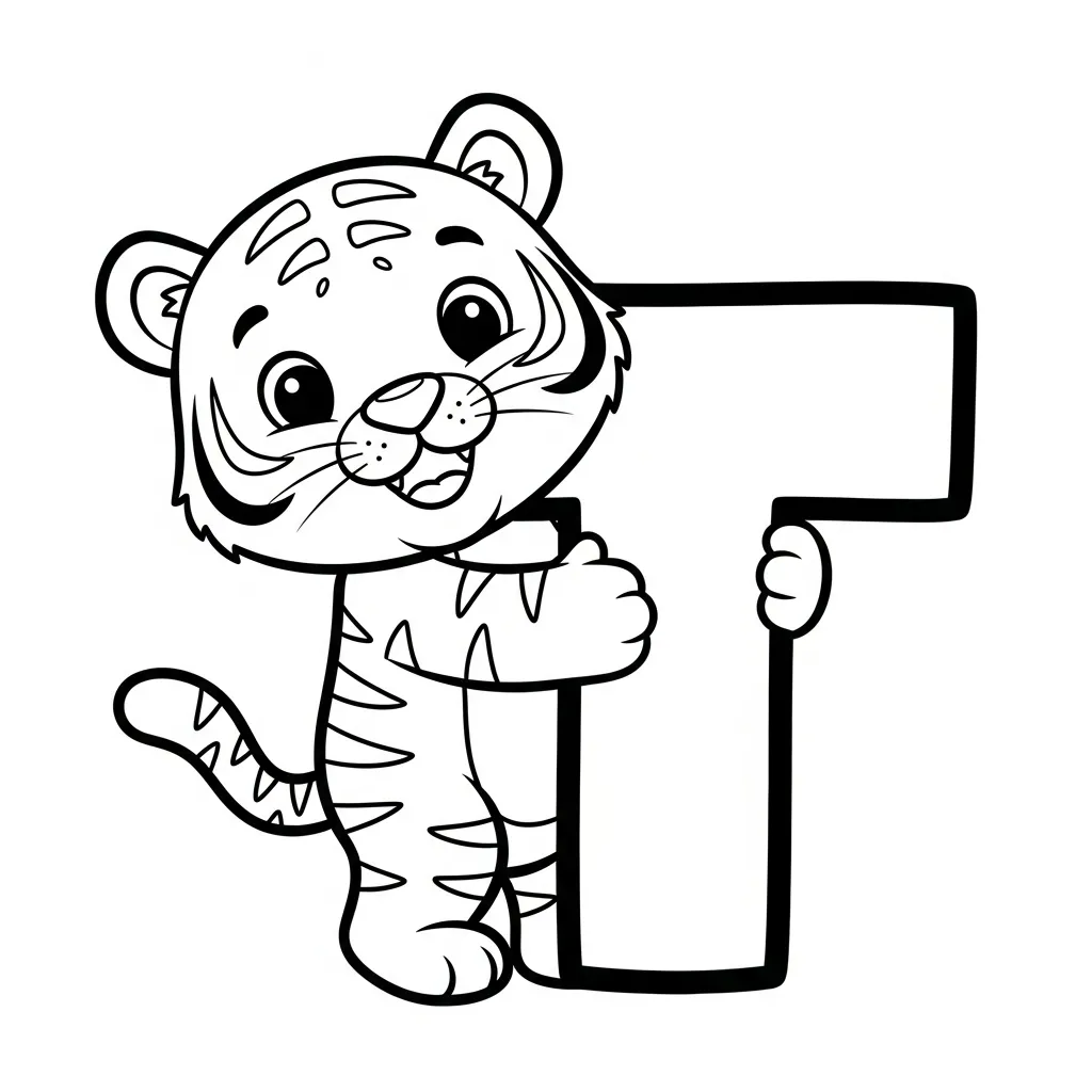 Letter T-dieren kleurplaat 17 Letter T dieren kleurplaat 9