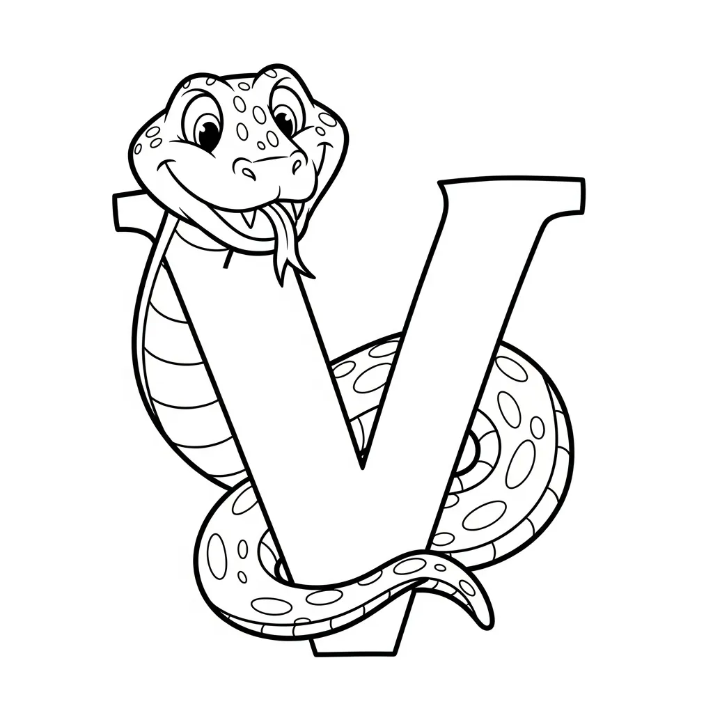 Letter V-dieren kleurplaat 21 Letter V dieren kleurplaat 13