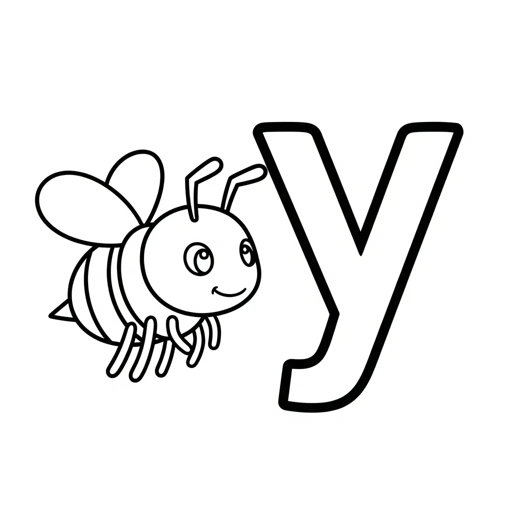 Letter Y Kleurplaat 6