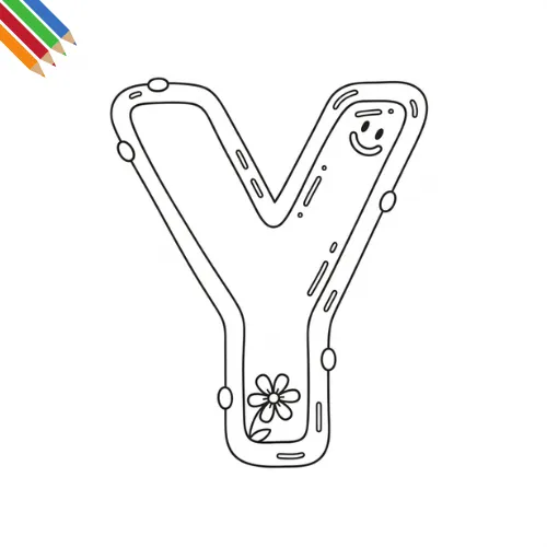 Letter Y Kleurplaat thumbnail