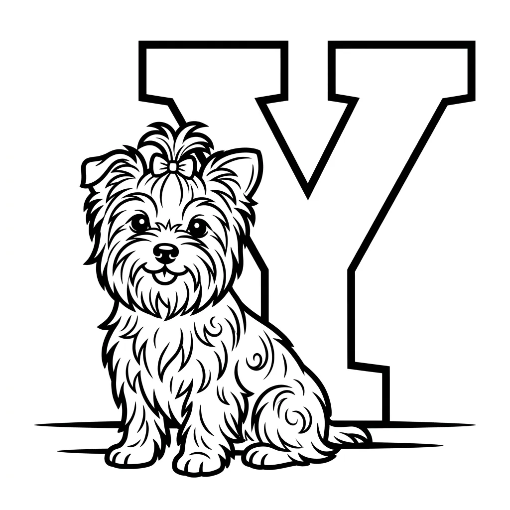 Letter Y-dieren kleurplaat 26 Letter Y dieren kleurplaat 18
