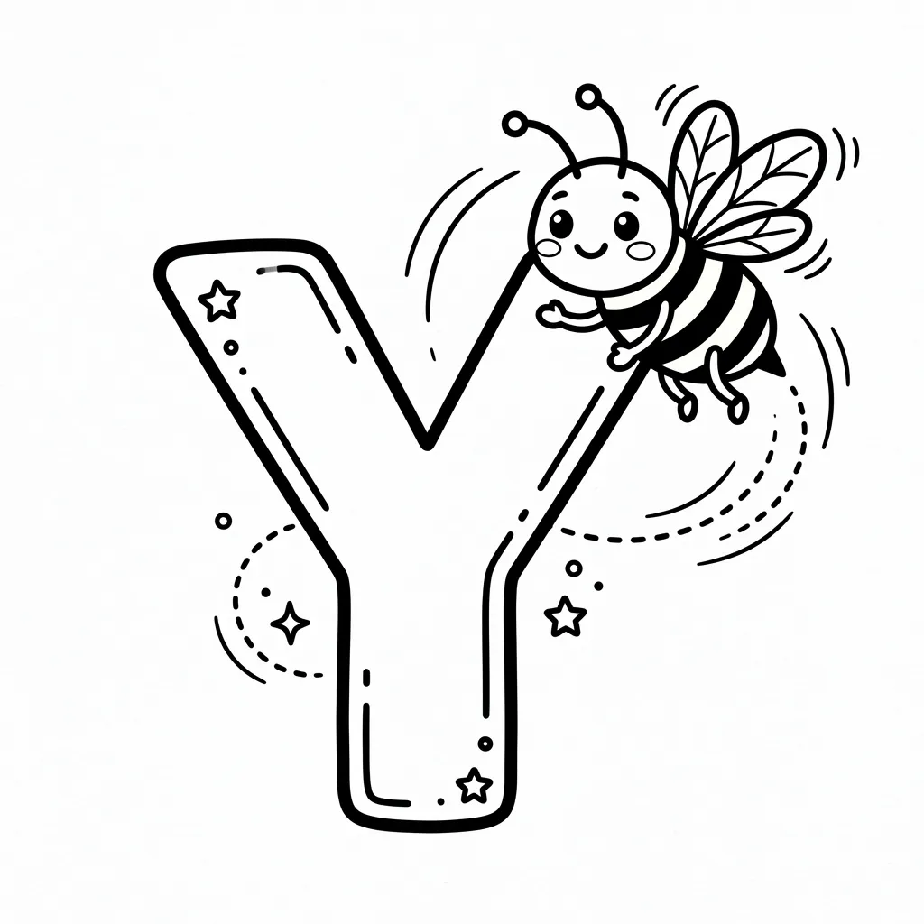 Letter Y-dieren kleurplaat 17 Letter Y dieren kleurplaat 9