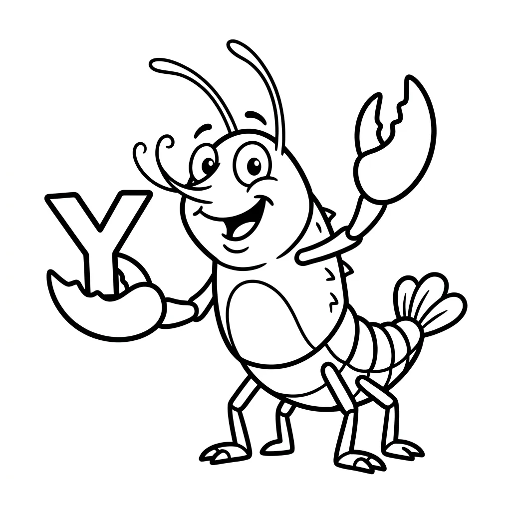 Letter Y-dieren kleurplaat 13 Letter Y dieren kleurplaat 5