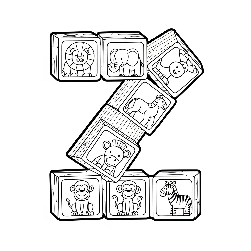 Letter Z Kleurplaat 10 Letter Z Kleurplaat 2