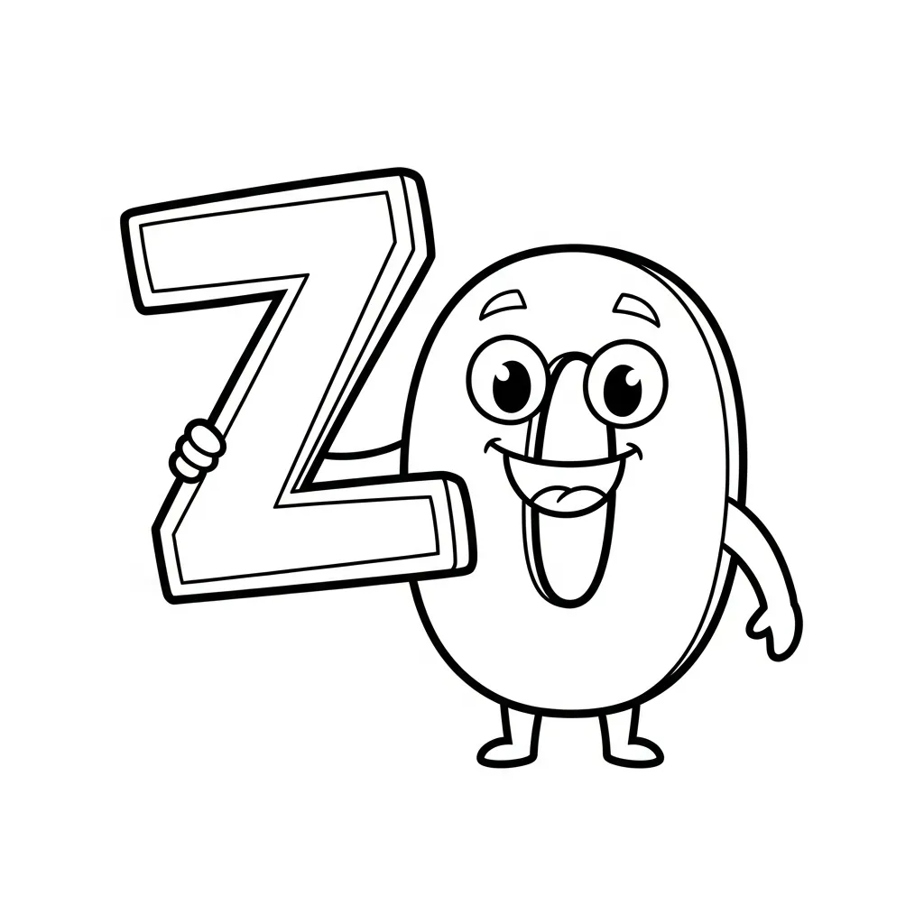 Letter Z Kleurplaat 11 Letter Z Kleurplaat 3