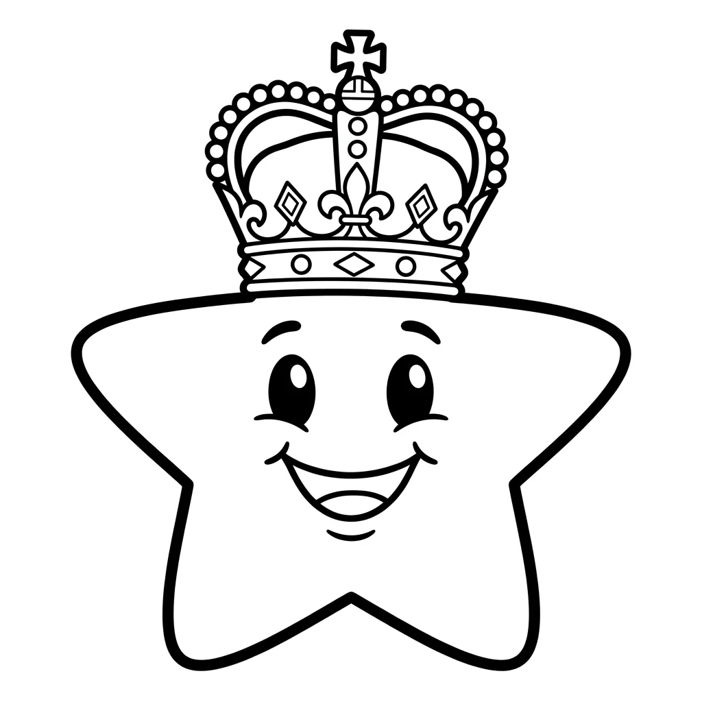 Ster Kleurplaat 1