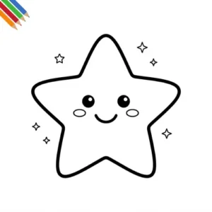 Ster Kleurplaat thumbnail