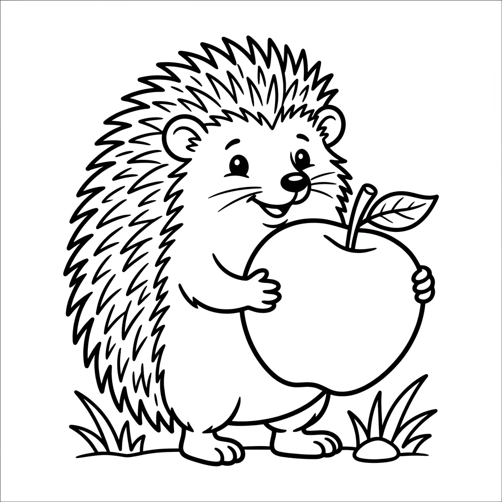 Egel Kleurplaat 2