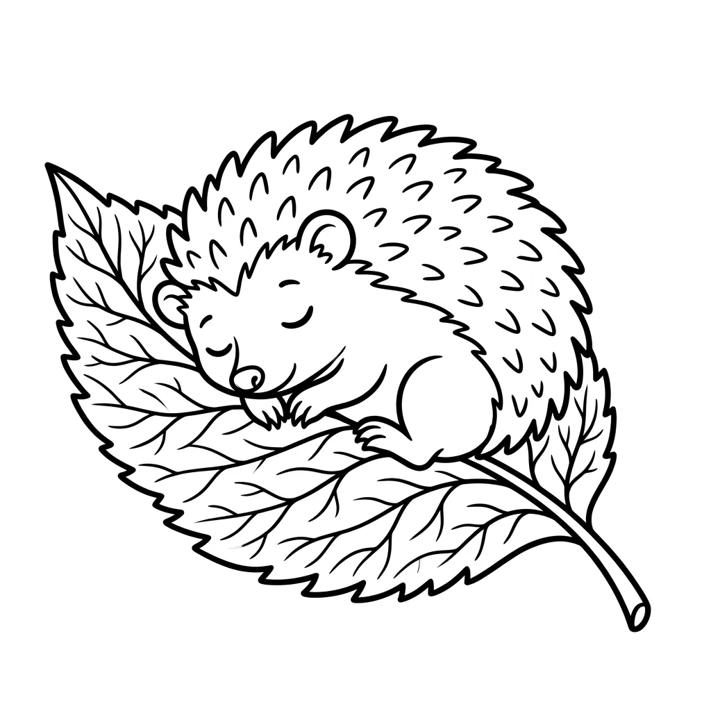 Egel Kleurplaat 4