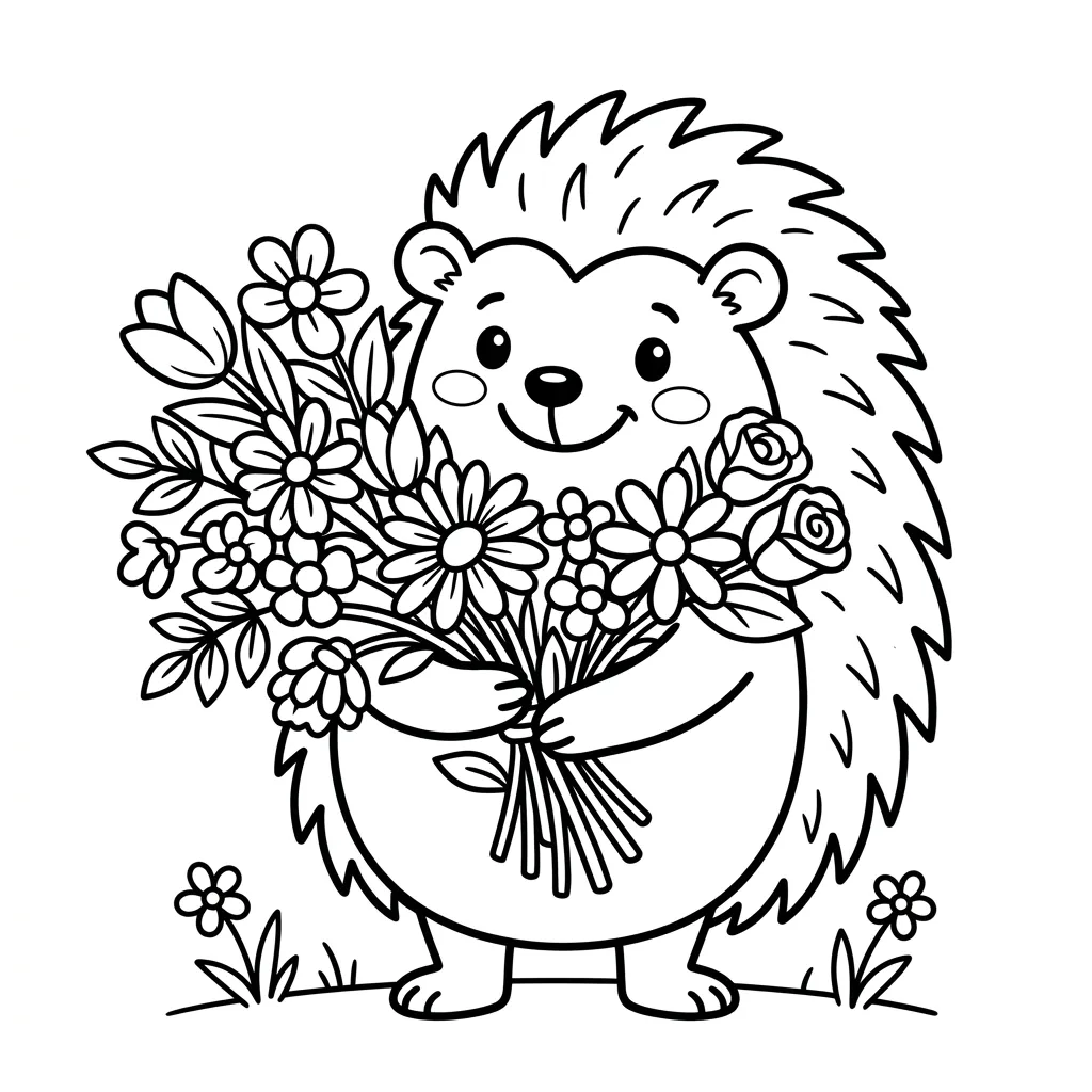 Egel Kleurplaat 8