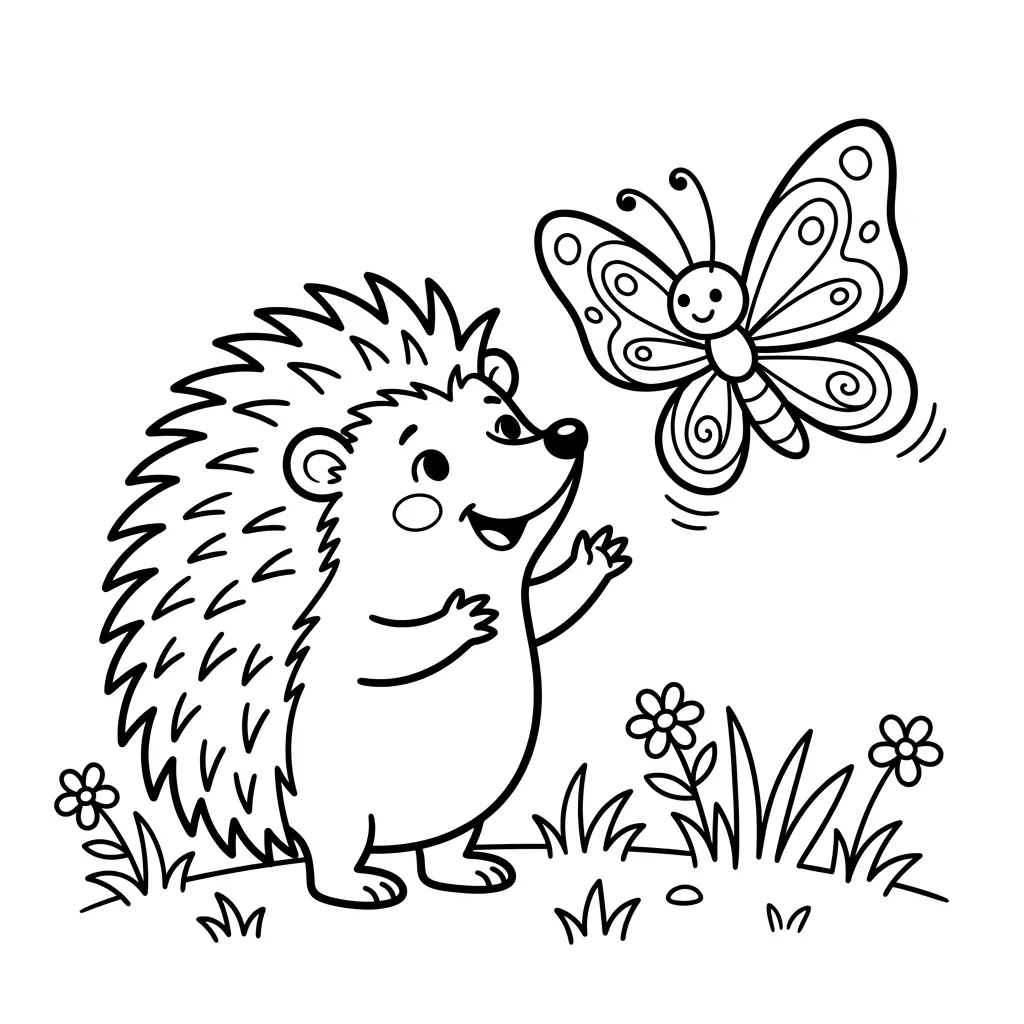 Egel Kleurplaat 9