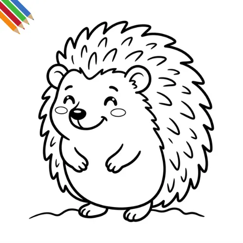 Egel Kleurplaat thumbnail