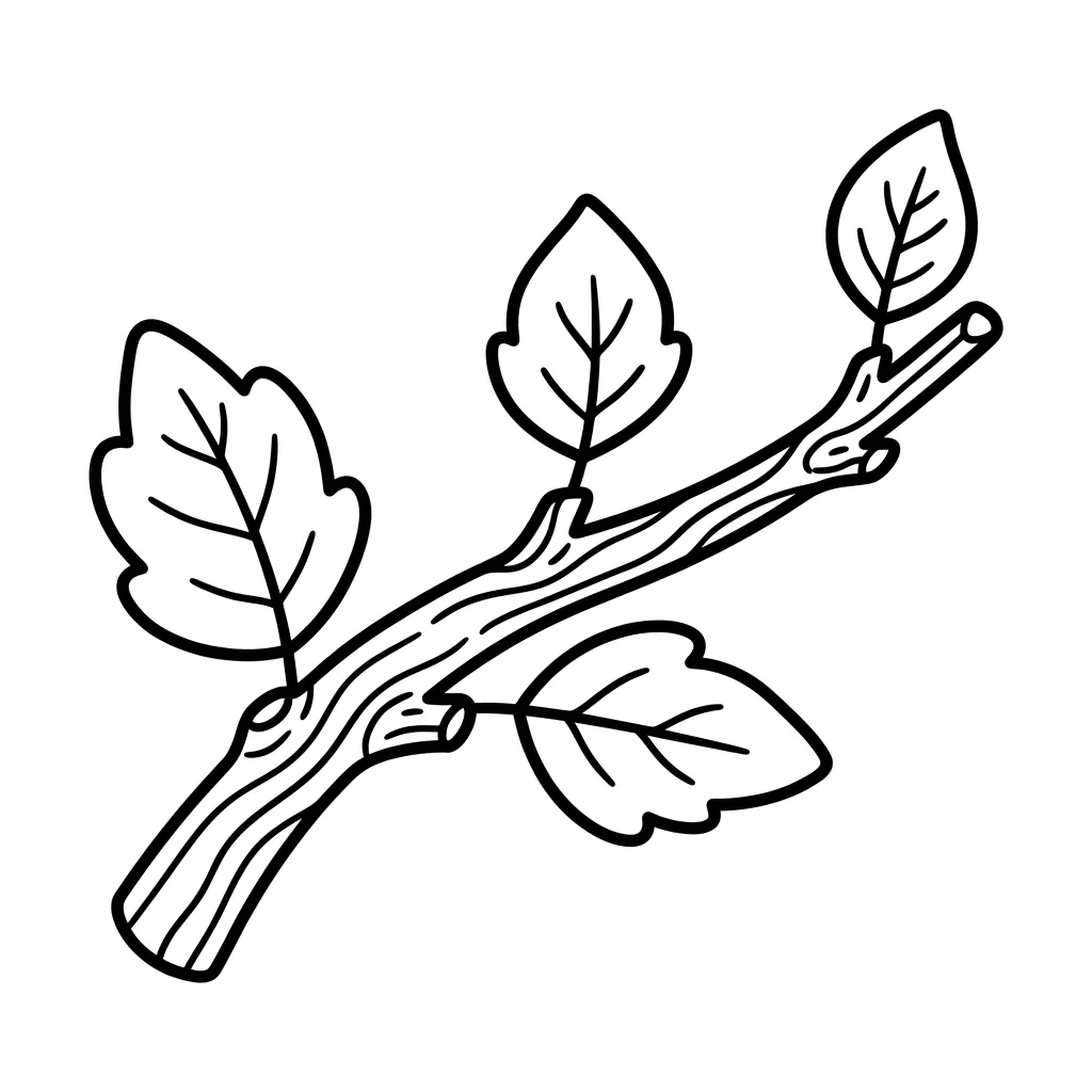 Blaadjes Kleurplaat 10