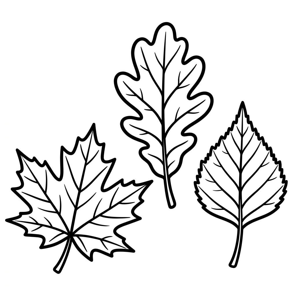 Blaadjes Kleurplaat 2
