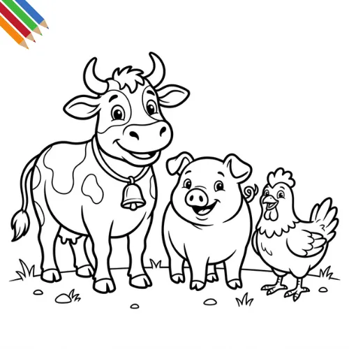 Kleurplaat Dierendag thumbnail