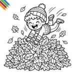 Kleurplaat Herfstvakantie thumbnail