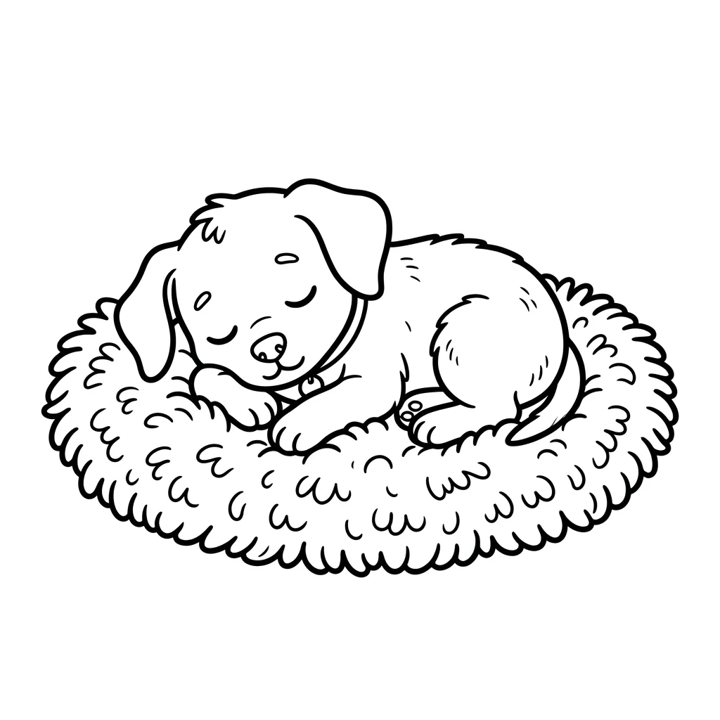 Kleurplaat Hondje 9 Kleurplaat Hondje 1