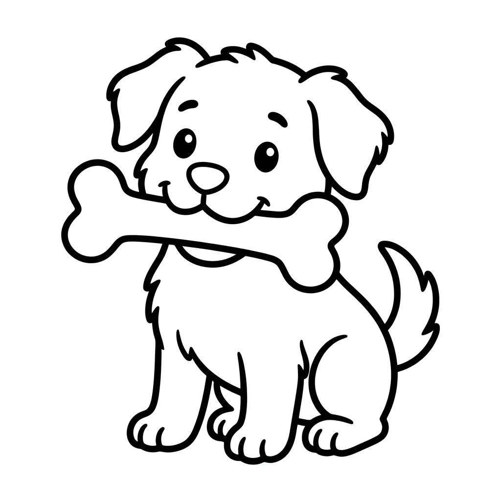 Kleurplaat Hondje 10 Kleurplaat Hondje 2