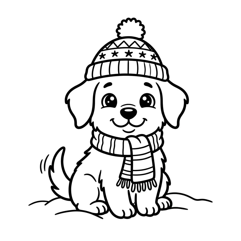 Kleurplaat Hondje 12 Kleurplaat Hondje 4