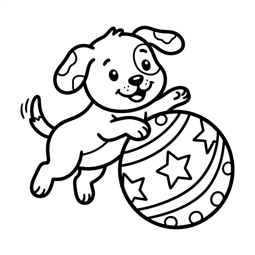 Kleurplaat Hondje 14 Kleurplaat Hondje 6