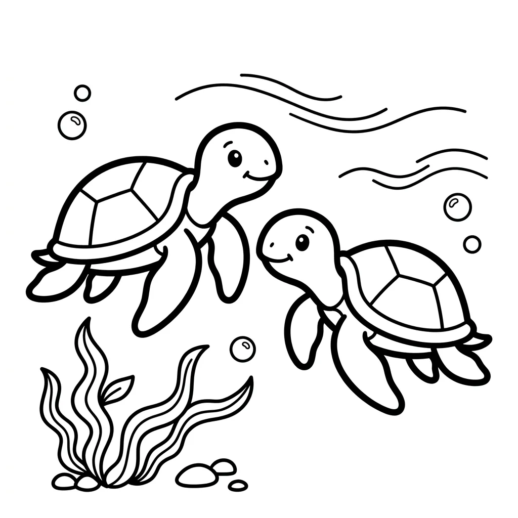 Zeeschildpad kleurplaat 10 Zeeschildpad kleurplaat 2