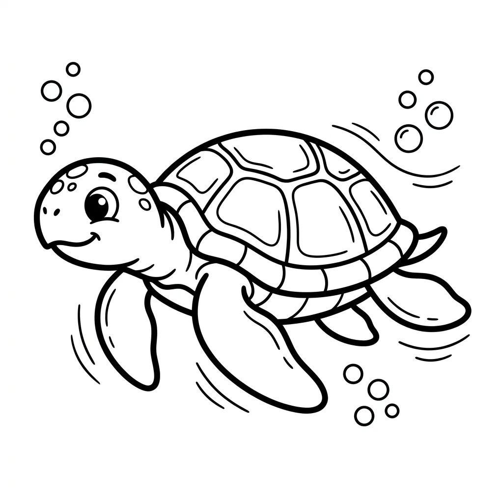 Zeeschildpad kleurplaat 12 Zeeschildpad kleurplaat 4