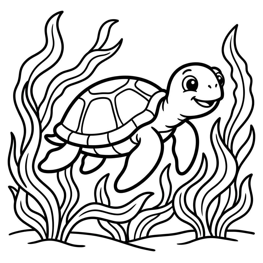 Zeeschildpad kleurplaat 13 Zeeschildpad kleurplaat 5