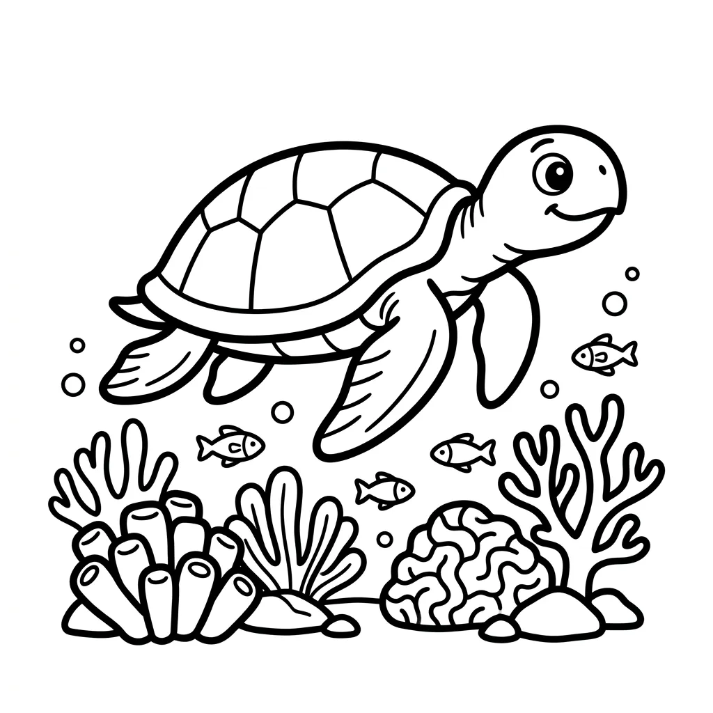 Zeeschildpad kleurplaat 17 Zeeschildpad kleurplaat 9