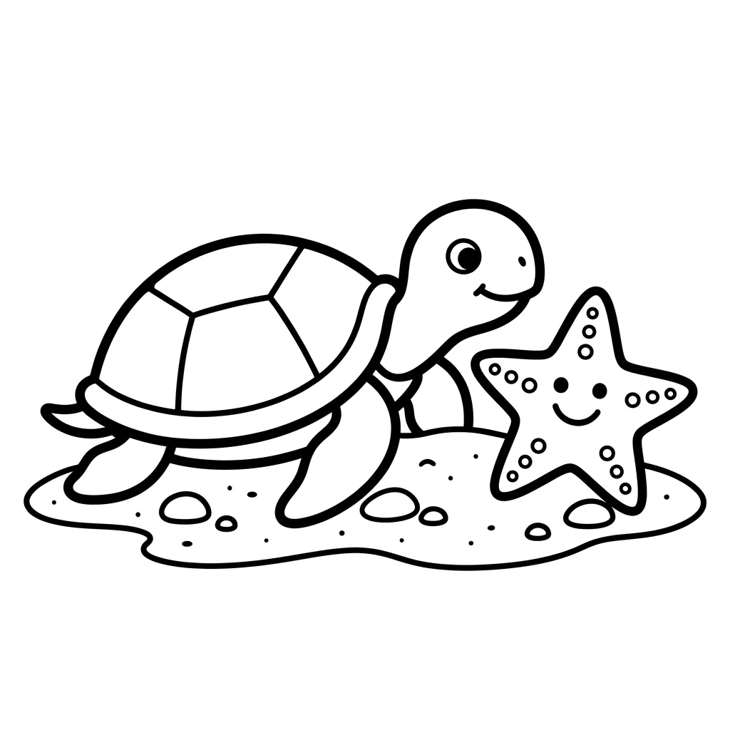 Zeeschildpad kleurplaat 8 Zeeschildpad kleurplaat